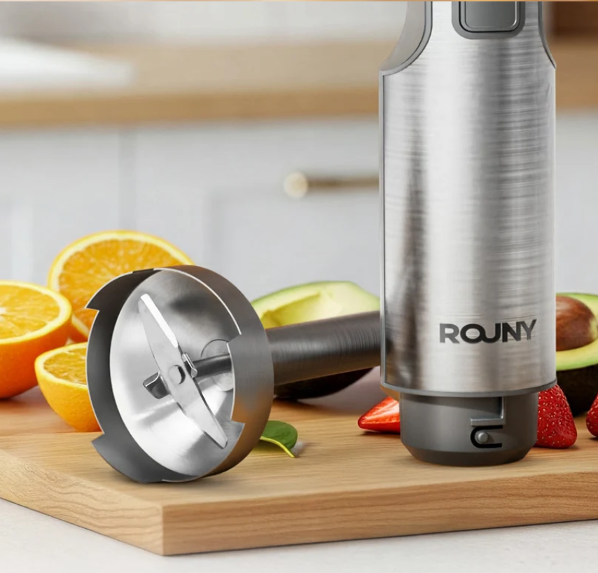 Staafmixer 4-in-1 1200W – RVS Handblender met 14 Snelheden