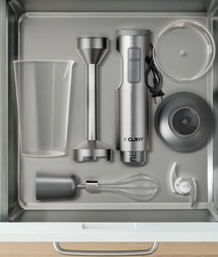 Staafmixer 4-in-1 1200W – RVS Handblender met 14 Snelheden
