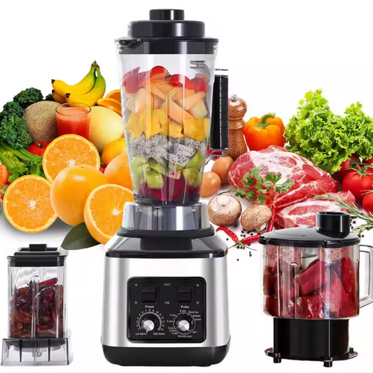 3-in-1 Blender 9500W – Multifunctionele Smoothie Maker met 3 Bekers