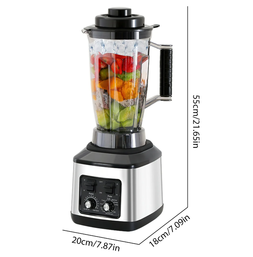 3-in-1 Blender 9500W – Multifunctionele Smoothie Maker met 3 Bekers