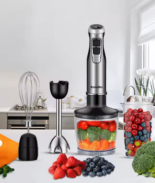 Staafmixer 4-in-1 1200W – Handblender met Hakmolen en Garde