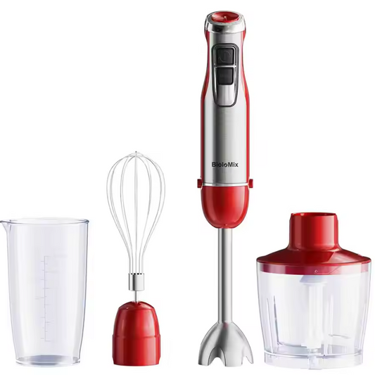 Staafmixer 4-in-1 1200W – Handblender met Hakmolen en Garde