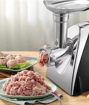 Vleesmolen 2800W – RVS Keukenmachine met Hakker en Snijder