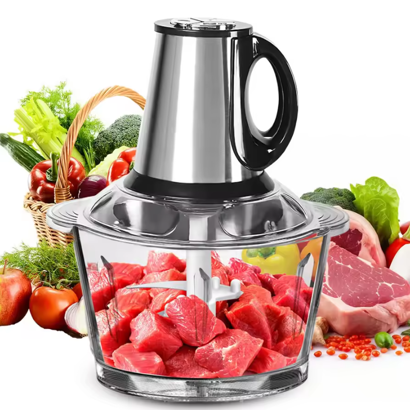 Hakmolen 5L – Elektrische Foodprocessor met RVS Kom