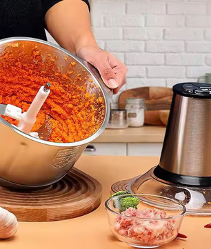 Hakmolen 5L – Elektrische Foodprocessor met RVS Kom