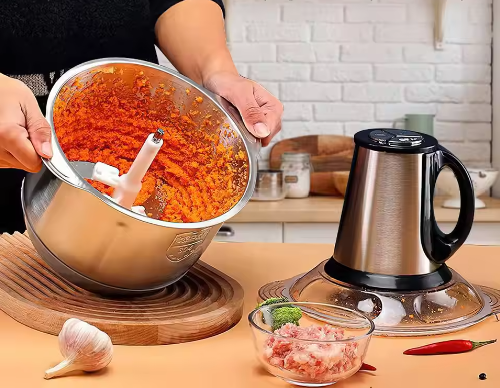 Hakmolen 5L – Elektrische Foodprocessor met RVS Kom