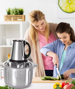 Hakmolen 5L – Elektrische Foodprocessor met RVS Kom