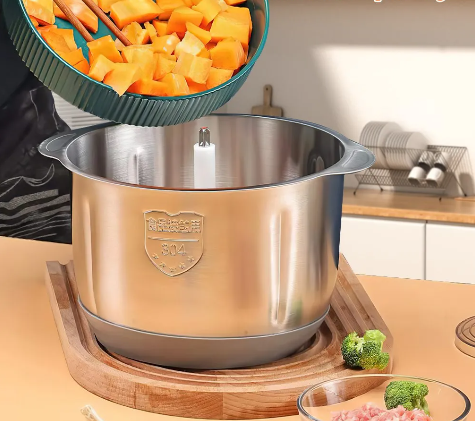 Hakmolen 5L – Elektrische Foodprocessor met RVS Kom