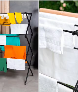 Opvouwbaar Droogrek 3 Lagen – Compact Wasrek voor Binnen en Buiten