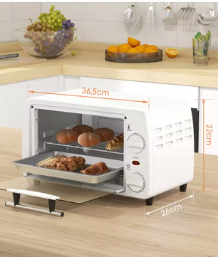 Mini Oven 10L – Compacte Elektrische Oven met Timer en Temperatuur