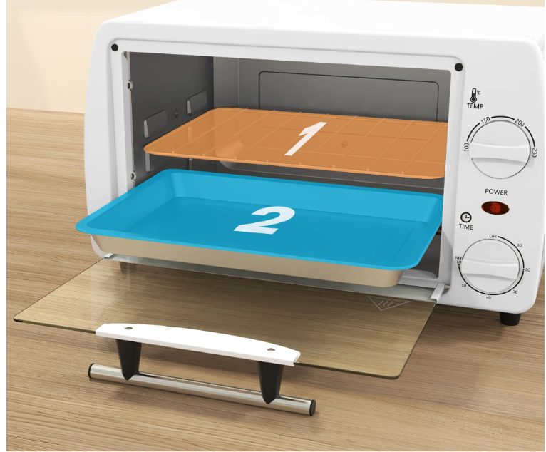 Mini Oven 10L – Compacte Elektrische Oven met Timer en Temperatuur