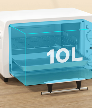 Mini Oven 10L – Compacte Elektrische Oven met Timer en Temperatuur