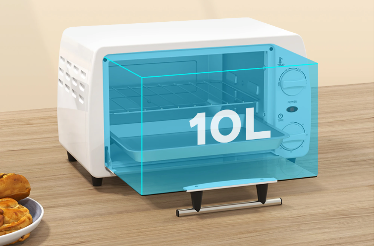 Mini Oven 10L – Compacte Elektrische Oven met Timer en Temperatuur