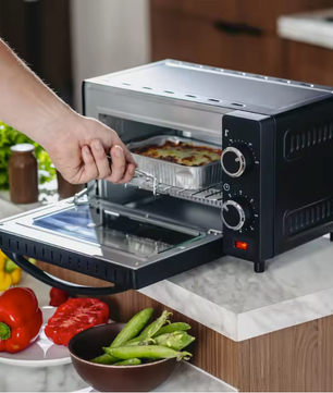 Mini Oven 9L – Compacte Elektrische Oven met Timer en Temperatuurregeling