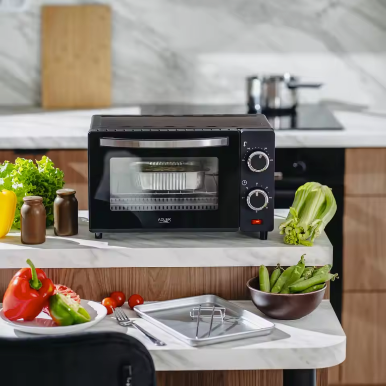 Mini Oven 9L – Compacte Elektrische Oven met Timer en Temperatuurregeling