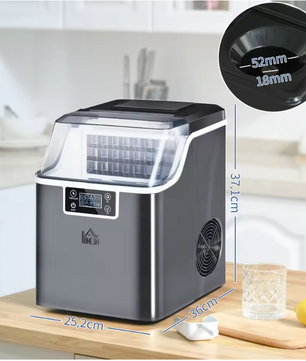 IJsblokjesmachine 20kg/24u – Compacte IJs Maker met Zelfreiniging