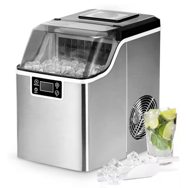IJsblokjesmachine 24kg/24u – RVS IJs Maker met Zelfreiniging en Timer