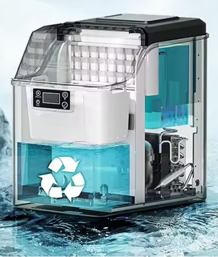 IJsblokjesmachine 24kg/24u – RVS IJs Maker met Zelfreiniging en Timer
