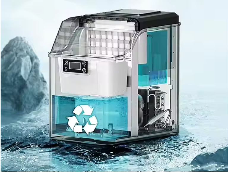 IJsblokjesmachine 24kg/24u – RVS IJs Maker met Zelfreiniging en Timer
