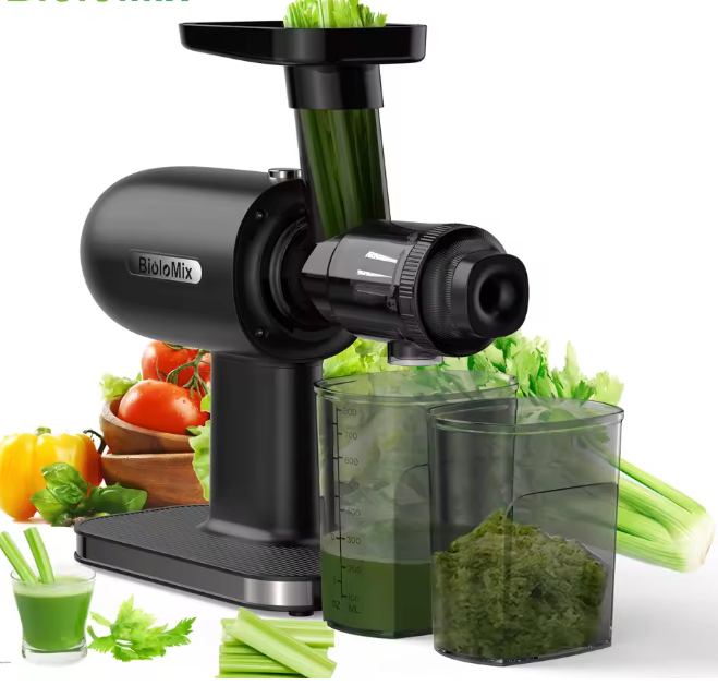 Slow Juicer – Cold Press Sapcentrifuge met Reverse Functie