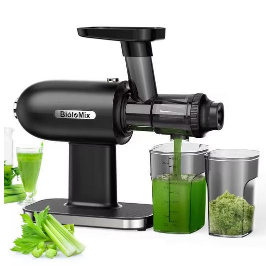 Slow Juicer – Cold Press Sapcentrifuge met Reverse Functie