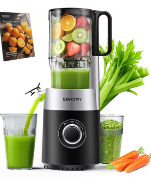 Slow Juicer – Cold Press Sapcentrifuge met 135 mm Vulopening en Triple Filter