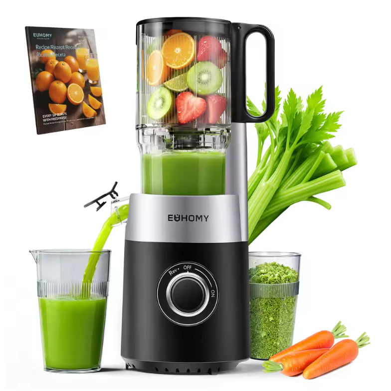 Slow Juicer – Cold Press Sapcentrifuge met 135 mm Vulopening en Triple Filter