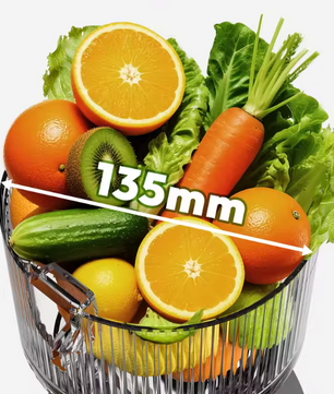 Slow Juicer – Cold Press Sapcentrifuge met 135 mm Vulopening en Triple Filter