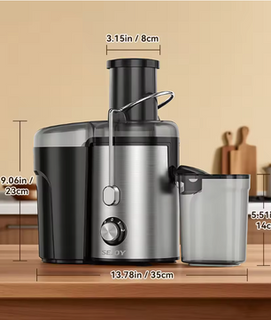 Sapcentrifuge – Elektrische Juicer met 2 Snelheden en Brede Vulopening