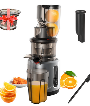 Slow Juicer – Cold Press Sapcentrifuge met 75 mm Vulopening en 200W Motor