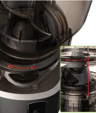 Slow Juicer – Cold Press Sapcentrifuge met 75 mm Vulopening en 200W Motor