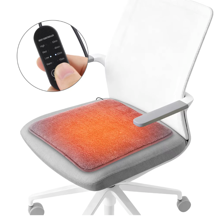 USB Verwarmd Zitkussen – Stoelverwarming met 4 Standen en Timer