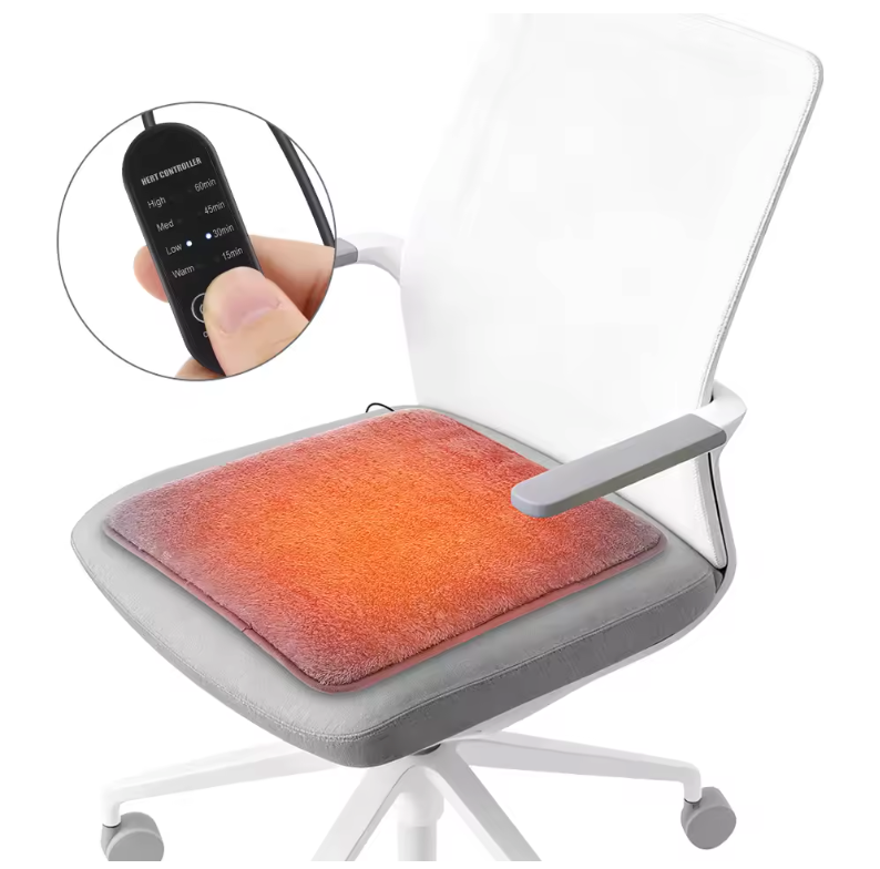 USB Verwarmd Zitkussen – Stoelverwarming met 4 Standen en Timer