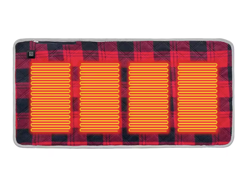 USB Verwarmd Zitkussen 45×90 cm – Opvouwbaar met 3 Standen