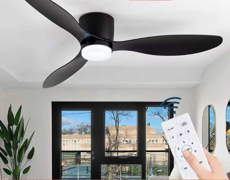Plafondventilator met LED – Stil, 6 Snelheden en Afstandsbediening