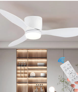 Plafondventilator met LED – Stil, 6 Snelheden en Afstandsbediening