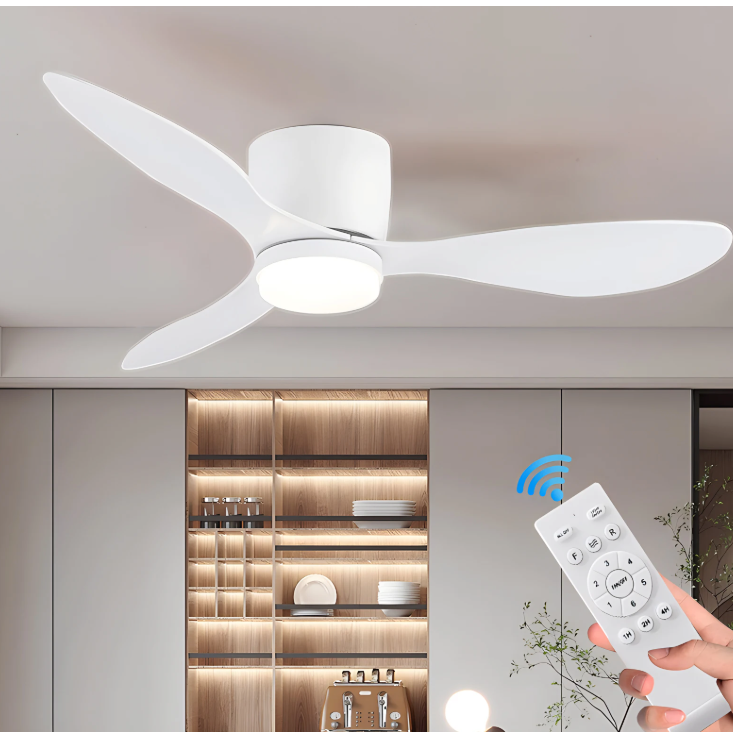 Plafondventilator met LED – Stil, 6 Snelheden en Afstandsbediening