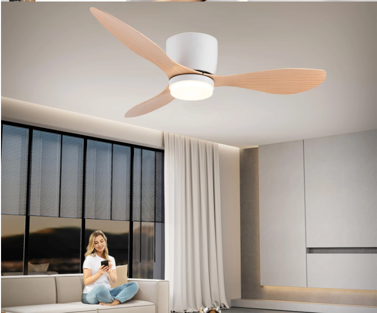 Plafondventilator met LED – Stil, 6 Snelheden en Afstandsbediening