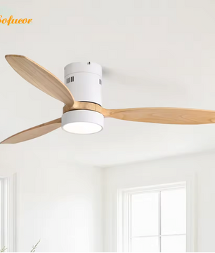Plafondventilator 132 cm met LED – 6 Snelheden en Afstandsbediening