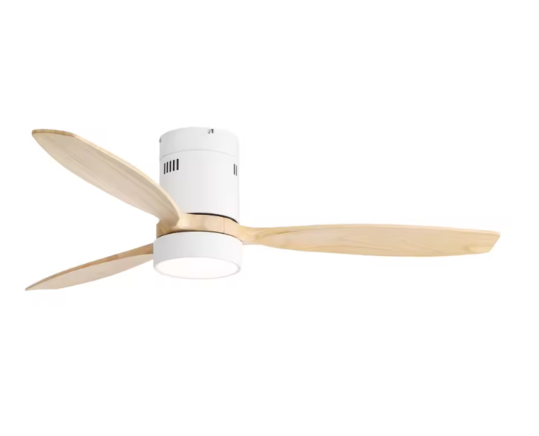 Plafondventilator 132 cm met LED – 6 Snelheden en Afstandsbediening