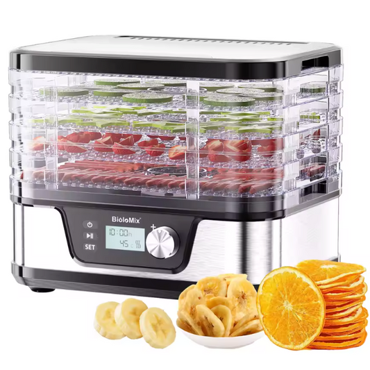Voedseldroger 5 Lagen – Dehydrator met Timer en Temperatuurregeling