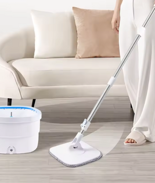 360° Dweilset met Emmer – Roterende Mop met Scheiding Water