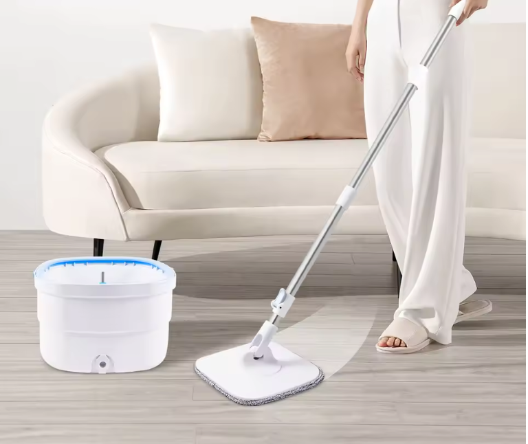 360° Dweilset met Emmer – Roterende Mop met Scheiding Water