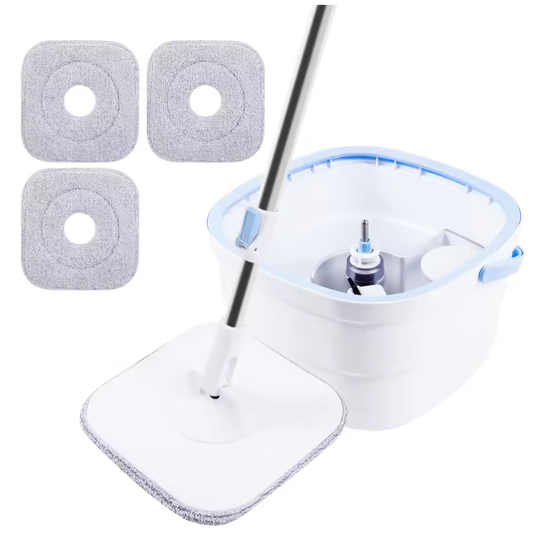 360° Dweilset met Emmer – Roterende Mop met Scheiding Water