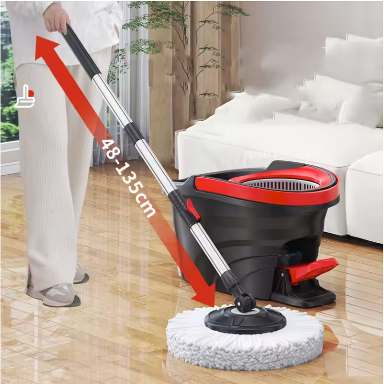 Dweilset met Emmer – Roterende Mop met Twist Systeem