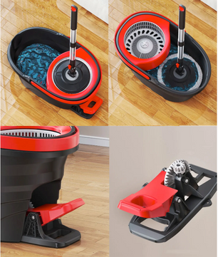 Dweilset met Emmer – Roterende Mop met Twist Systeem
