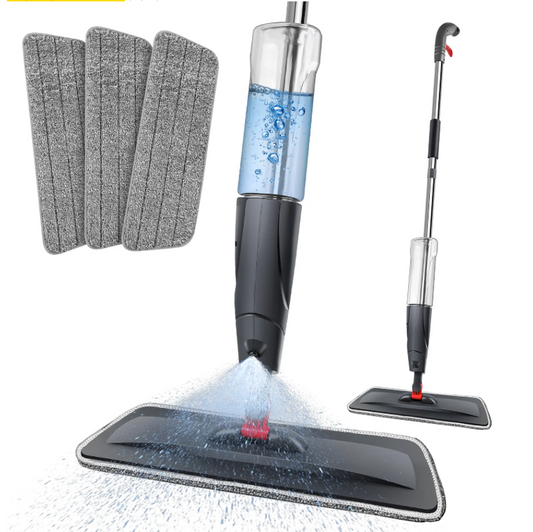 Spray Mop met Reservoir 700 ml – 360° Dweil met 3 Pads