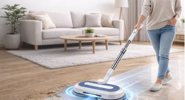 Draadloze Elektrische Dweil – Spray Mop met LED en Accu