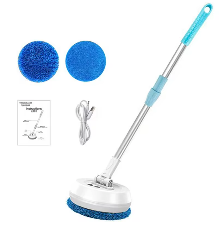 Draadloze Elektrische Spin Mop – 2-in-1 Nat en Droog Reiniging