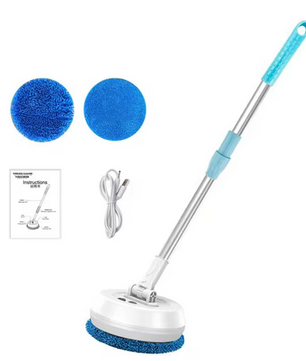 Draadloze Elektrische Spin Mop – 2-in-1 Nat en Droog Reiniging